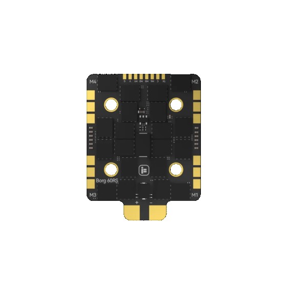 Hot Sales IFlight Borg 60RS 4-IN-1 ESC 20x20mm Mounting Holes Plastic Metal Parts for RC Airplanes Digital Style Toy Size M3